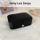 Jewelry Box Leather Travel Case 2-Layer Black 3