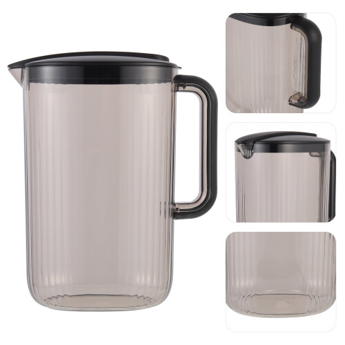 Water Pitcher Plastic 0.45 Gallon with Lid and Spout 1