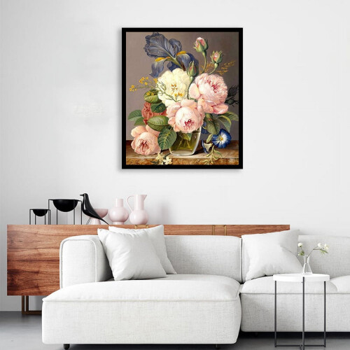 Diamond Art Kit for Adults Floral Wall Decor 5D 1