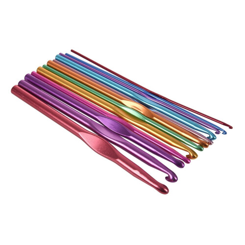 Metal Crochet Hooks Set 24 Pieces with Case 1