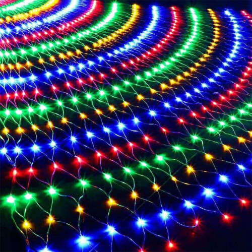 LED Christmas net light rope outdoor 5ft x 5ft 8 modes 1