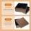 Black Square Gift Boxes with Lids 10pcs 4