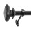 Decopolitan square adjustable curtain rod set 7/8 inch 3