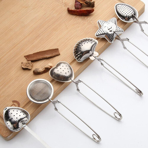 MarinaVida stainless steel tea strainer with handle 2