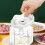 White Cordless Mini Food Chopper Set 3 Pieces 7