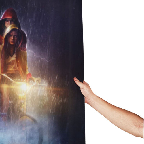 Stranger Things shower curtain 66x72 in with hooks 1