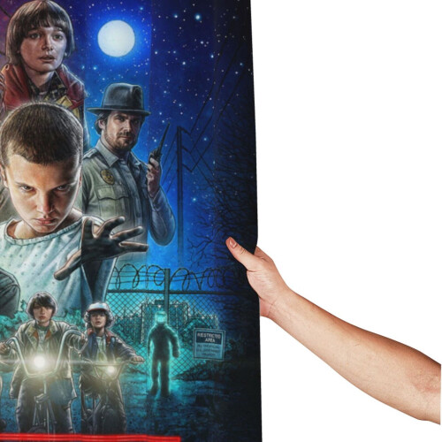 Stranger Things shower curtain 66x72 in with hooks 1
