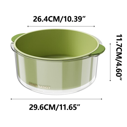 Rice Washing Bowl Double Layer 4-in-1 Colander 2