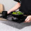 Salad Bowl Plastic Nonslip 8-inch Black 2