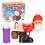 Santa Claus bubble machine red 60ml solution battery powered 2