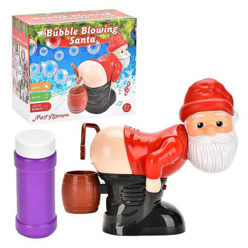 Santa Claus bubble machine red 60ml solution battery powered 1