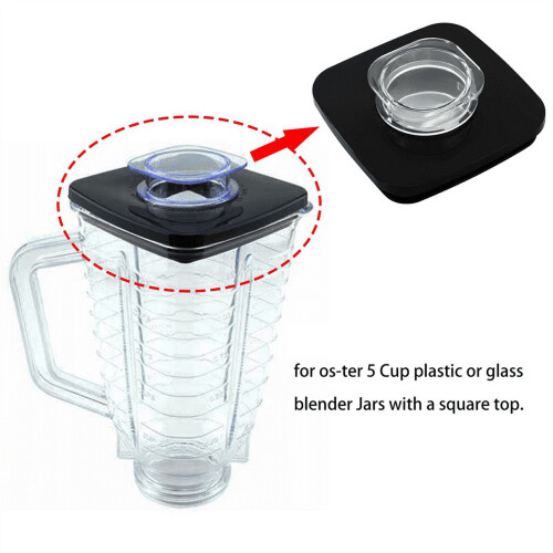 Os-Ter Blender Square Jar Lid Replacement with Center Cap 2
