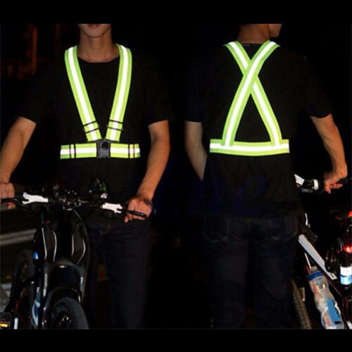 Reflective Safety Vest Unisex Elastic Adjustable 1