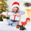 Santa Claus bubble machine red 60ml solution battery powered 7