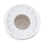 Ceramic teapot warmer white round with candle tray 4