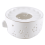 Ceramic teapot warmer with candle tray white 8