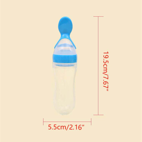 Boho Silicone Baby Food Dispensing Spoon with Solid Food Bag 1