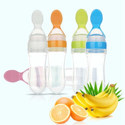 Boho Silicone Baby Food Dispensing Spoon with Solid Food Bag 2