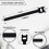 Reusable Cable Ties Hook and Loop 50 Pack 150mm x 12mm Black 2