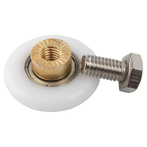 Shower Room Pulley Wheels Nylon Copper 23mm 4pcs 2