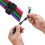 Reusable Cable Ties Black Hook and Loop 100 pcs 4