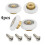 Shower Room Pulley Wheels Nylon Copper 23mm 4pcs 7