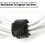 Reusable Cable Ties Black Hook and Loop 100 pcs 3