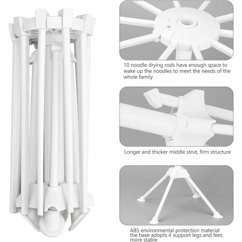 Pasta Dryer Collapsible Rack Food-Grade ABS White 2