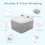 Mgaxyff Cat Water Fountain White 4L Automatic Dispenser 3
