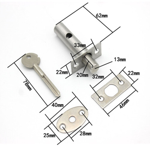 Tube Well Lock Stainless Steel Security Bolt for Fire 2