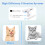 Mgaxyff Cat Water Fountain White 4L Automatic Dispenser 4