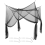 Bed Canopy Mosquito Net Queen Size 190x210x240cm Black 2