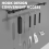 Electric Milk Frother Handheld Black 1pc 4