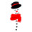 Christmas snowman magnet fridge sticker set 2