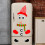 Christmas snowman magnet fridge sticker set 5