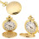 Classical Quartz Pocket Watch with Chain Gold 1pc 4