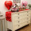 Valentines Day Table Runner Red Burlap 13x83 Inches 3