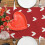 Valentines Day Table Runner Red Burlap 13x83 Inches 5
