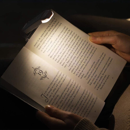 USB Rechargeable Book Light LED Clip Adjustable Brightness 2
