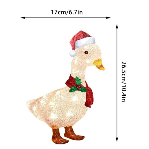 Light-Up Duck Christmas Decoration LED Outdoor 1pc 1