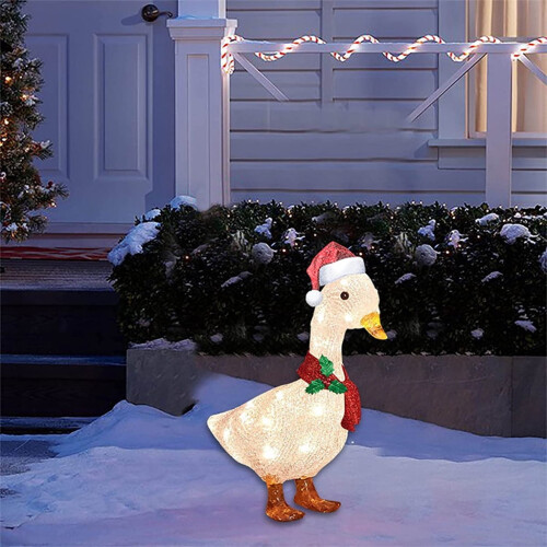 Light-Up Duck Christmas Decoration LED Outdoor 1pc 2
