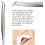 Eyelash Tweezer Silver Short Oblique 1 Pair 3