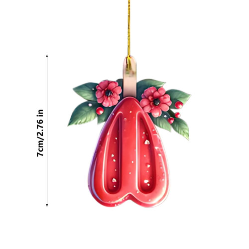 Acrylic Flat Car Pendant Valentine's Day Decoration 2
