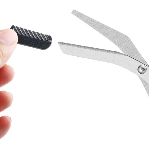 Eyebrow Trimmer Scissors Stainless Steel 2PCS 2