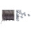 Steel Wire Rope Ferrules Sleeve 1mm 100 pcs 7