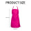 Women's Rose Red Apron 75x65cm with Pocket 3
