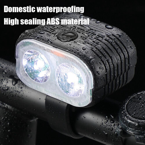Bicycle headlight and bell combo waterproof USB rechargeable 2