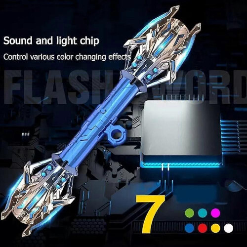 (Blue) Lightsaber Fidget Spinner, Multifunction Double-Headed Retractable Lightsaber 1