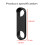 Google Nest Doorbell Silicone Protective Cover Black 4