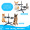 Mgaxyff Elevated Dog Bowls Stainless Steel 2-Pack 3